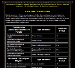 Nouvelle section Draconiques 1.89 !